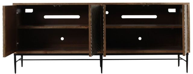 Home Trends & Design Solomon Brown/Gray Septarian Sideboard-2