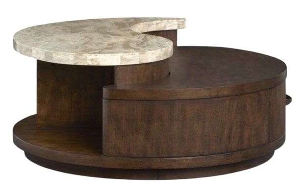 Magnussen Home® McPherson Burnt Umber Round Cocktail Table with Casters-3