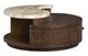 Magnussen Home® McPherson Burnt Umber Round Cocktail Table with Casters-3