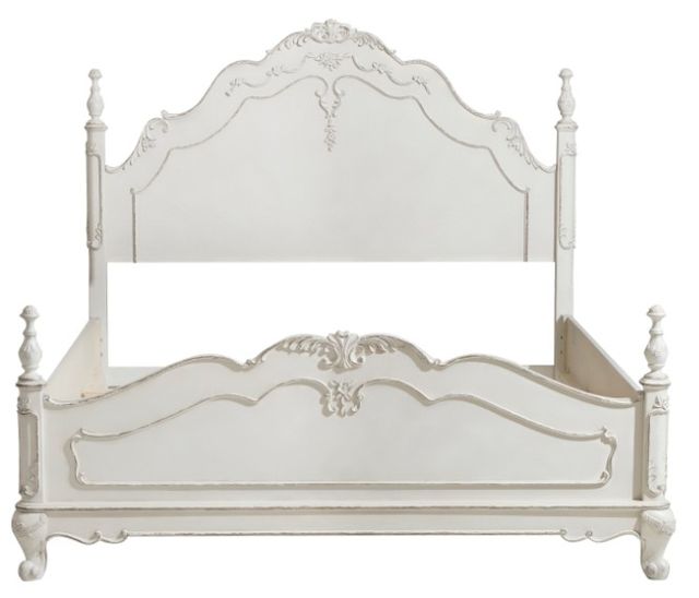 Homelegance® Cinderella Antique White Queen Post Bed-3