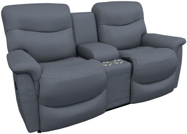 La-Z-Boy® James Midnight Power Reclining Loveseat with Console and Headrest-0