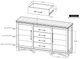 International Furniture Direct Walnut Reddish Brown Console-2