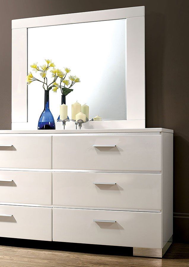 Furniture of America® Malte White Dresser-3