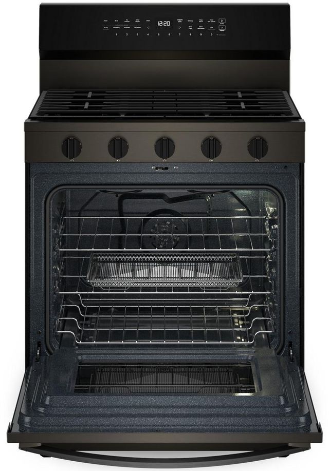 Whirlpool® 30" Black Stainless Freestanding Gas Range-1