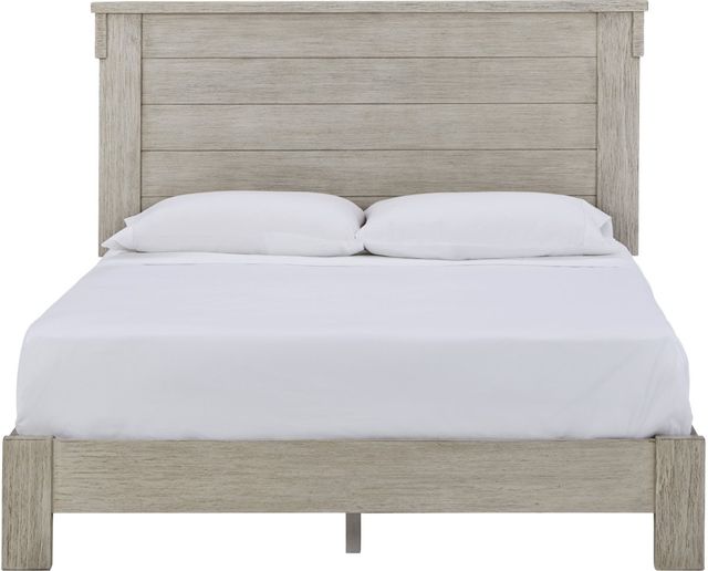 Signature Design by Ashley® Hollentown Whitewash Full Panel Bed-1