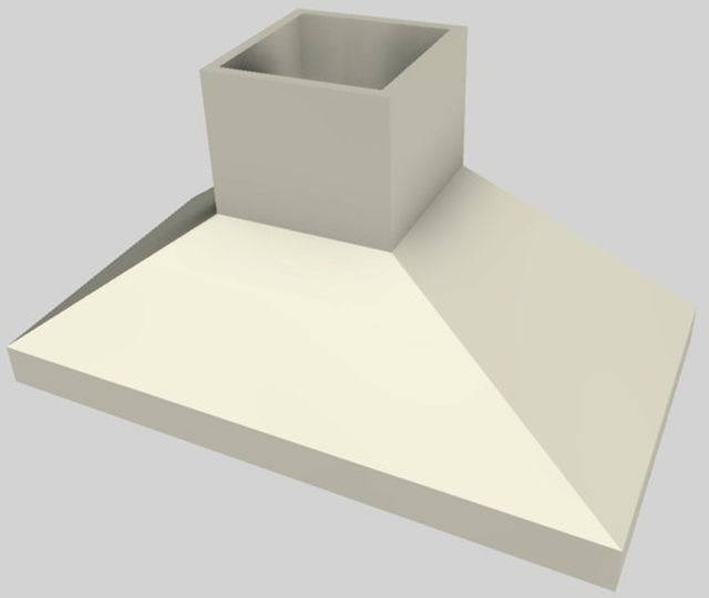 Vent-A-Hood® 54" Biscuit Euro-Style Island Range Hood-3