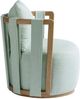 TOV Furniture Paolo Mint Green Swivel Accent Chair-4