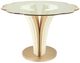 Michael Amini® London Place Clear Table with Creamy Pearl Base-2