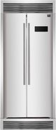 FORNO® Salerno 33" 15.6 Cu. Ft. Fingerprint Resistant Stainless Steel Built In Side-by-Side Refrigerator-0