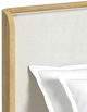 Elements International Rosalie Gray/Natural Upholstered King Panel Bed-4
