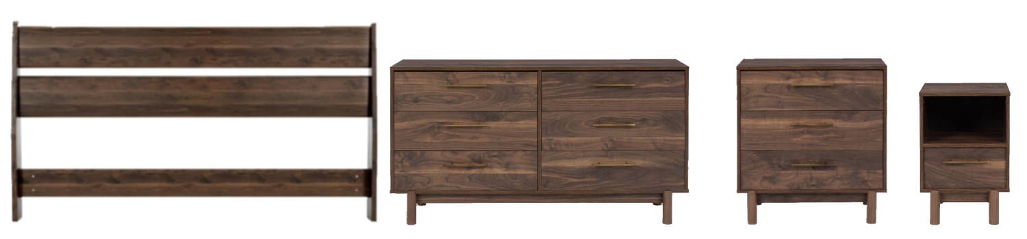 Signature Design by Ashley® Calverson 4-Piece Mocha Full Bedroom Set