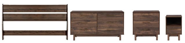 Signature Design by Ashley® Calverson 4-Piece Mocha Full Bedroom Set-0