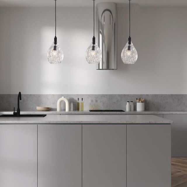 Uttermost® Campester Matte Black 1-Light Mini Pendant-1