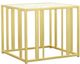 Coaster® Adri 3-Piece Tempered Glass Top Occasional Table with Matte Brass Base Set-1