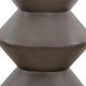 Armen Living Lizzie Dark Gray Indoor Outdoor Accent Stool End Table-4