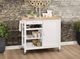 ACME Furniture Ottawa Natural/White Kitchen Cart-1