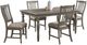 Elements International Sunnyvale 5-Piece Gray Dining Set-0