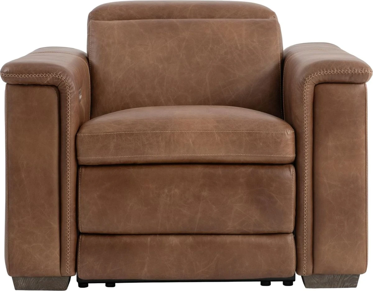 Bernhardt Lioni Brown Power Reclining Chair - Thumbnail 2