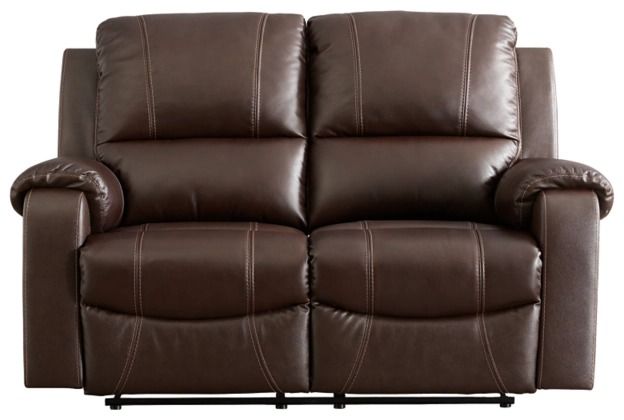 Signature Design by Ashley® Grixdale Brown Reclining Loveseat-2
