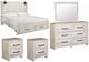 Signature Design by Ashley® Cambeck 5-Piece Whitewash White King Panel Storage Bed Set-0