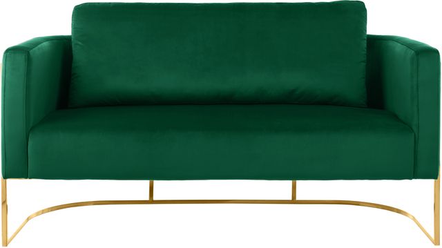 Meridian Furniture Casa Green/Gold Velvet Loveseat-3