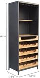 Moe's Home Collection Chef's Natural Teak Wine Bar-3