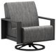 Homecrest™ Outdoor Living Customizable Grace Air Aluminum/Fabric Outdoor Swivel Chat Chair-0