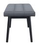 Zuo® Tanner Gray & Black Bench-2