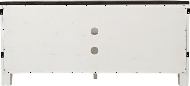 Jofran Inc. Madison County Brown/Vintage White 60" Media Console-2