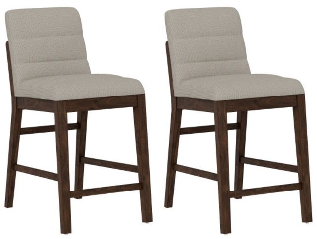 Emerald Home Ronan 2-Piece Brown/Gray Gathering Stool-0