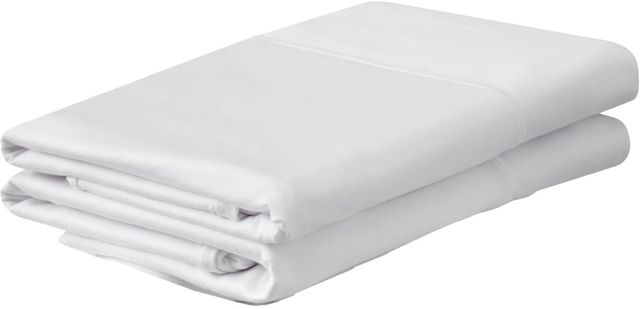 Tempur-Pedic® TEMPUR-Breeze® 2-Piece White TENCEL™ Lyocell Queen Pillow Cases-0