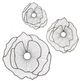 A & B Home Gold Flower Decoration Mirrors-2