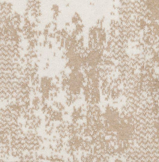 Surya Stefan Tan/Ivory 50"x60" Throw Blanket-2