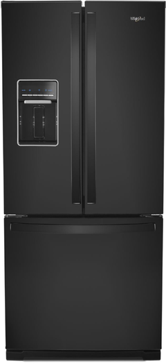 Whirlpool® 30 in. 19.7 Cu. Ft. French Door Refrigerator-Black