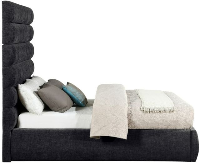 Meridian Furniture Adam Black 71'' Full Upholstered Panel Bed-2