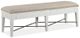 Magnussen Home® Heron Cove Chalk White Upholstered Bench-0