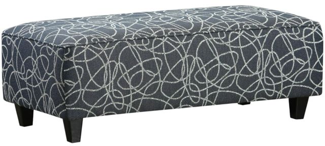 Fusion Furniture Lilavati Mist Ajax Galaxy Black Cocktail Ottoman-0