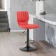 Armen Living Bardot Red Adjustable Height Stool Swivel Stool-1