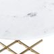 Crestview Collection Pembroke White Cocktail Table with Gold Base-4