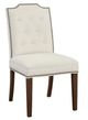 Fairfield® Customizable Entree Dining Empire Short Back Dining Chair with Tobacco Legs and Buttons-0