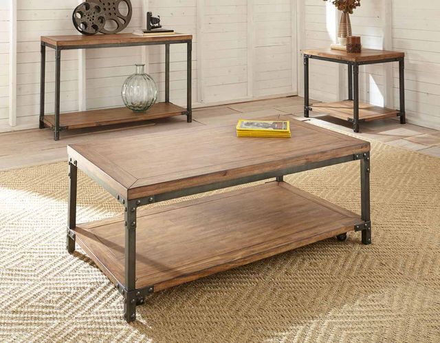 Steve Silver Co. Lantana Antiqued Honey Cocktail Table-1