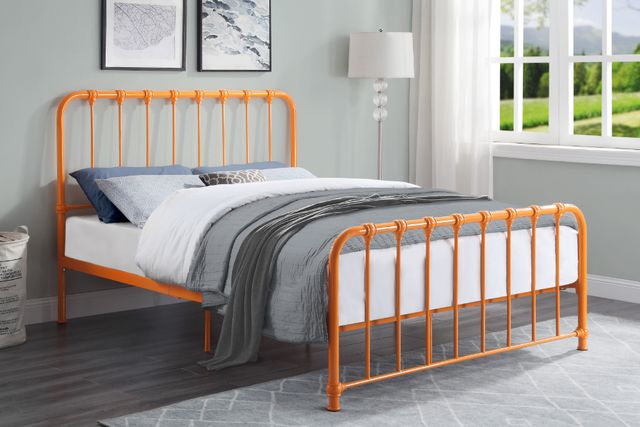 Homelegance® Bethany Orange Queen Platform Bed-1