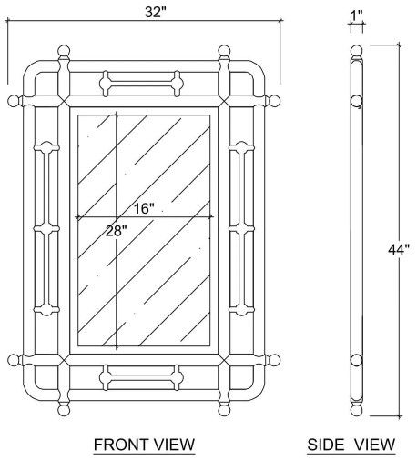 Bramble Seraphine Cane Mirror-2