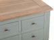 International Furniture Direct Timber Brown/Green Cocktail Table with Gold Base-5