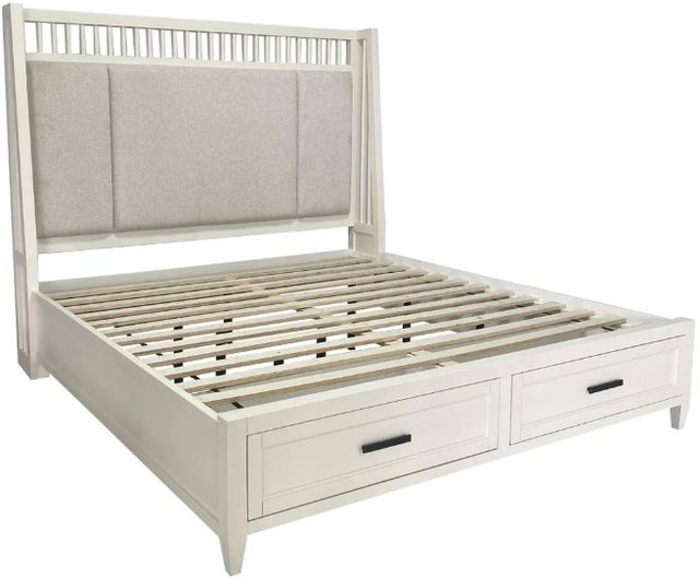 Parker House® Americana Modern Cotton Queen Shelter Panel Storage Bed-2