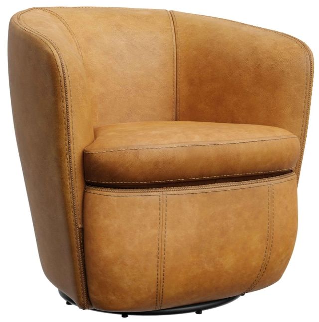 Parker House® Barolo Vintage Caramel Swivel Club Chair-0