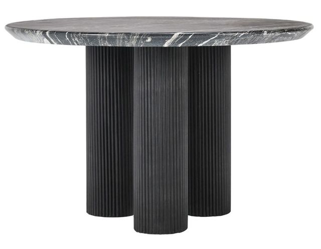 Classic Home Adrian Black 47" Outdoor Concrete Dining Table