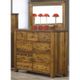 Vokes Furniture Rough Sawn Dresser Mirror-1