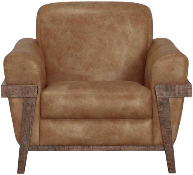 International Furniture Direct Loft Brown Cognac Accent Chair-2