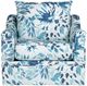 New Classic® Home Furnishings Sylvie Blue/White Swivel Chair-3